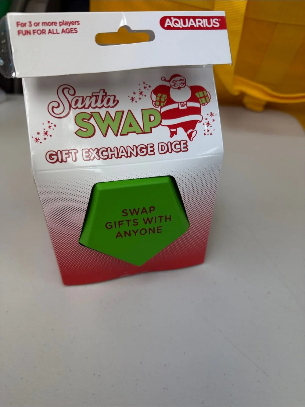Aquarius Santa Swap Green Gift Exchange Dice